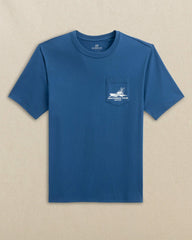 Fishing Boat Coordinates Short Sleeve T-Shirt Southern Tide Limited Offer