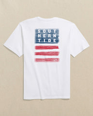 Americana Wooden Flag Short Sleeve T-Shirt Southern Tide Sale