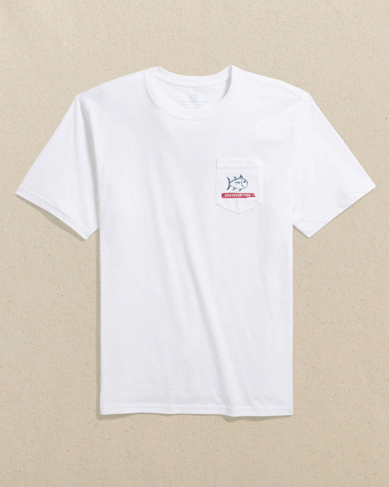 Americana Wooden Flag Short Sleeve T-Shirt Southern Tide Sale