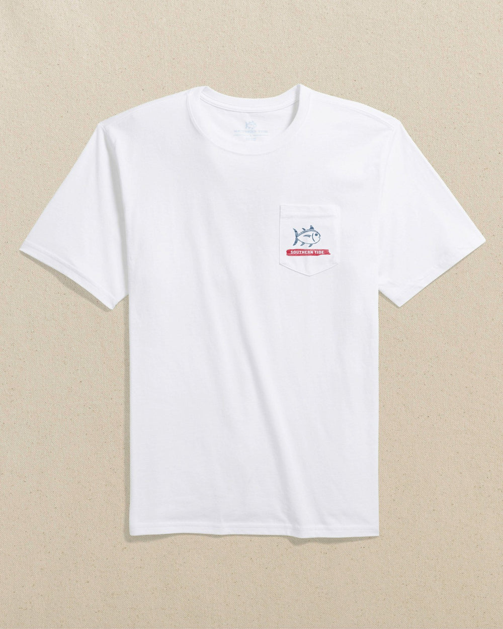 Americana Wooden Flag Short Sleeve T-Shirt Southern Tide Sale