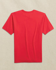 Embroidered Skipjack T-Shirt - Red & Black Southern Tide On Sale