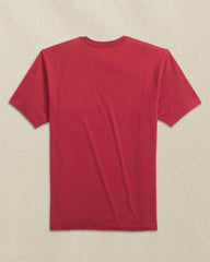 Embroidered Skipjack T-Shirt - Crimson & Gold Southern Tide Discount