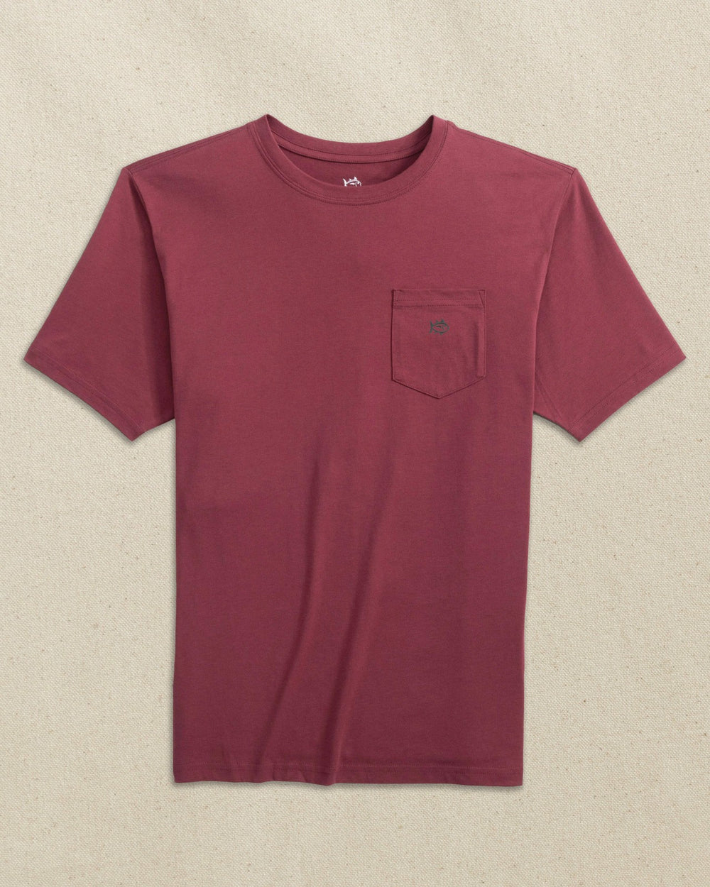 Embroidered Skipjack T-Shirt - Chianti & Black Southern Tide Discounted
