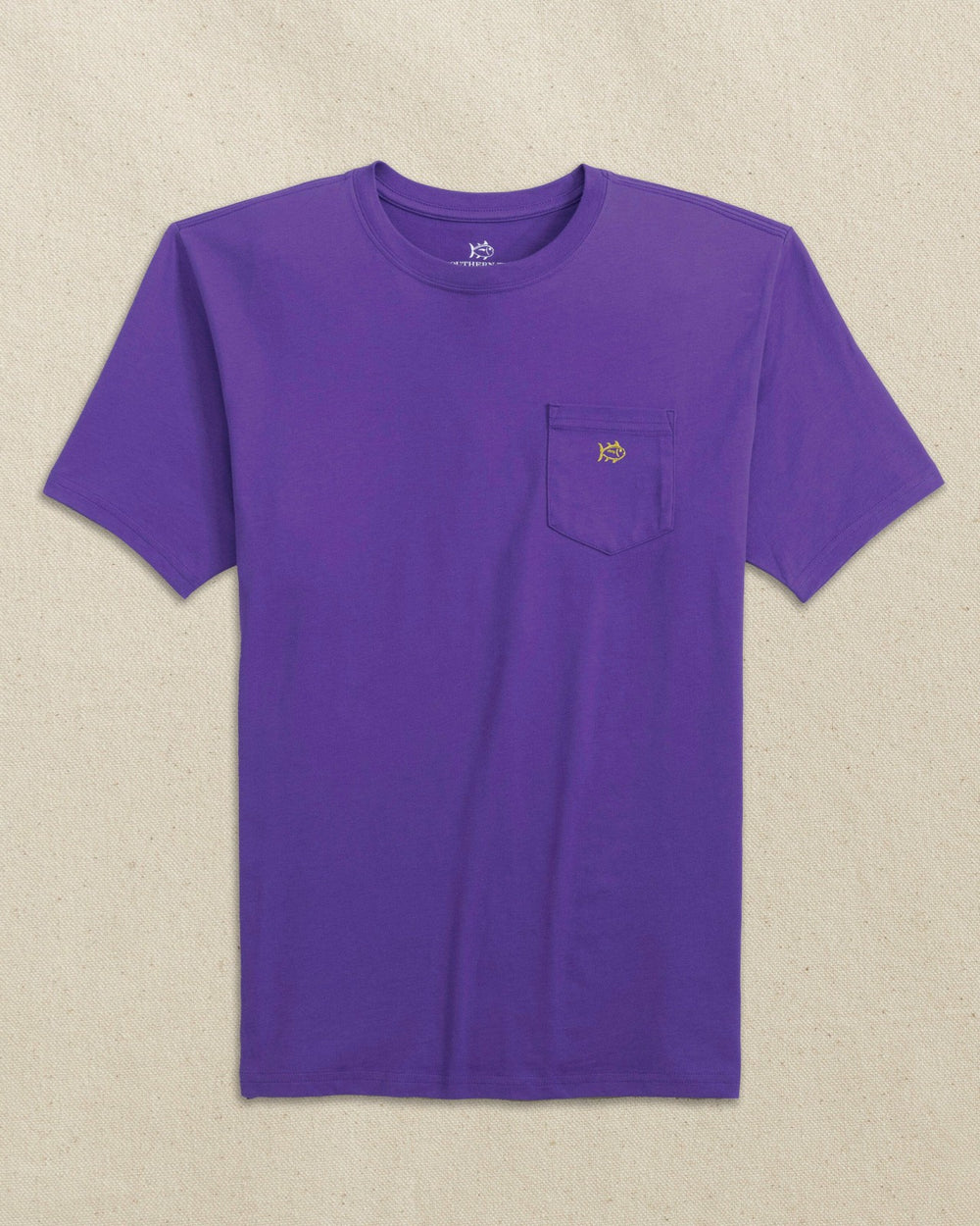 Embroidered Skipjack T-Shirt - Purple & Yellow Southern Tide Value Deal