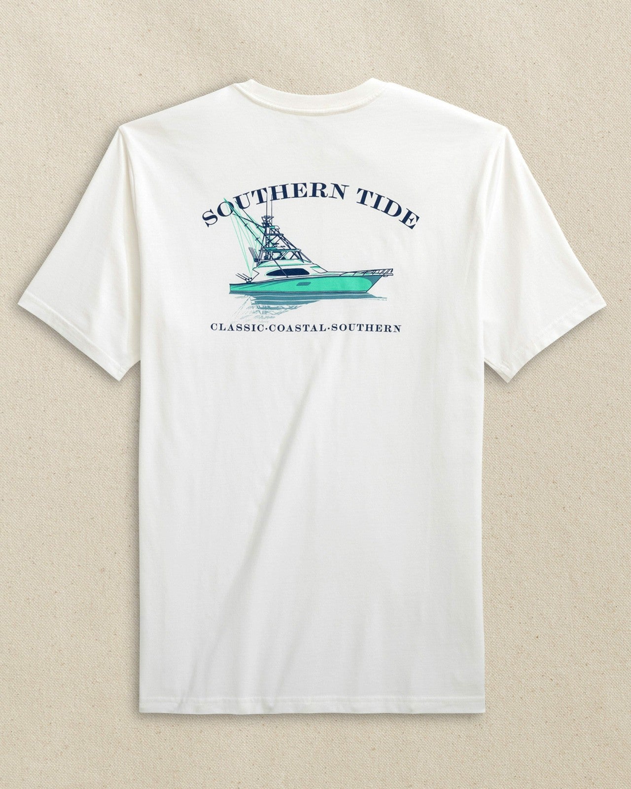 Fishing Boat Short Sleeve T-Shirt Southern Tide Discounted