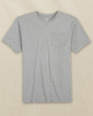Heather Grey Classic Short Sleeve Pocket T-Shirt Southern Tide Limited Offer