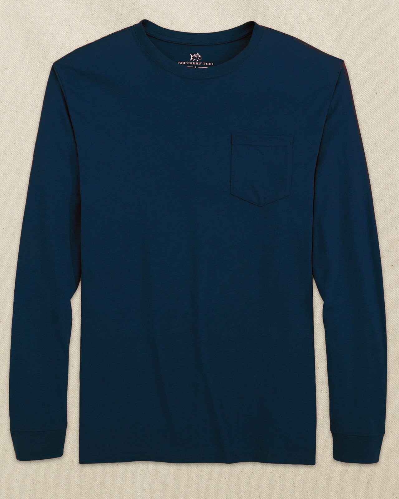 Navy Classic Long Sleeve Pocket T-Shirt Southern Tide Value Deal