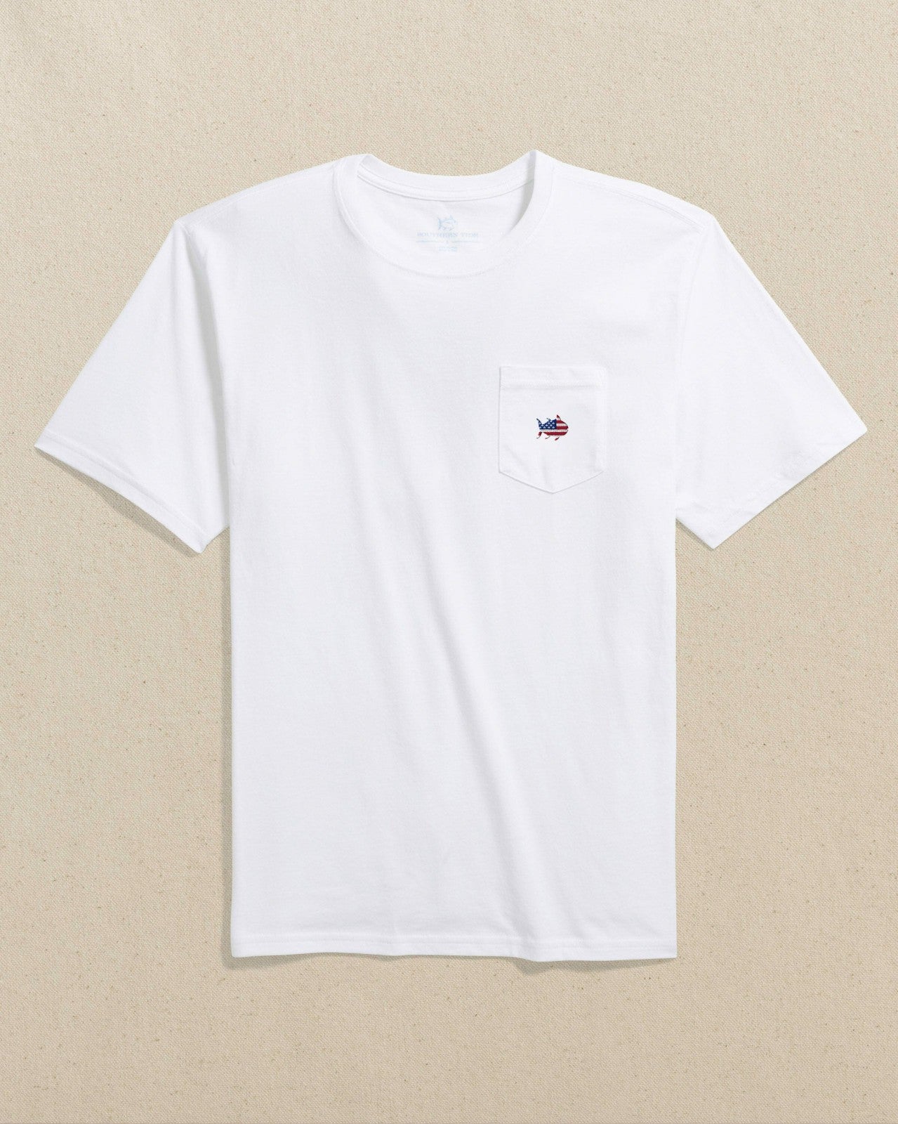 Americana Embroidered Short Sleeve T-Shirt Southern Tide Discounted