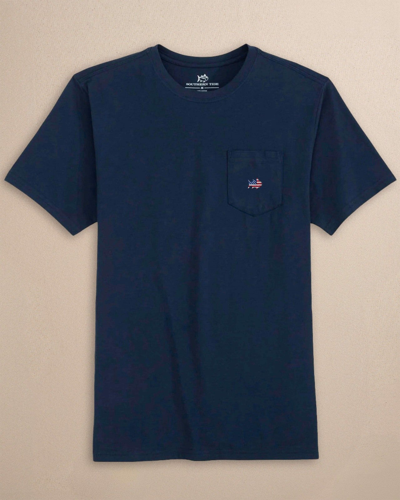 Americana Embroidered Short Sleeve T-Shirt Southern Tide Discounted