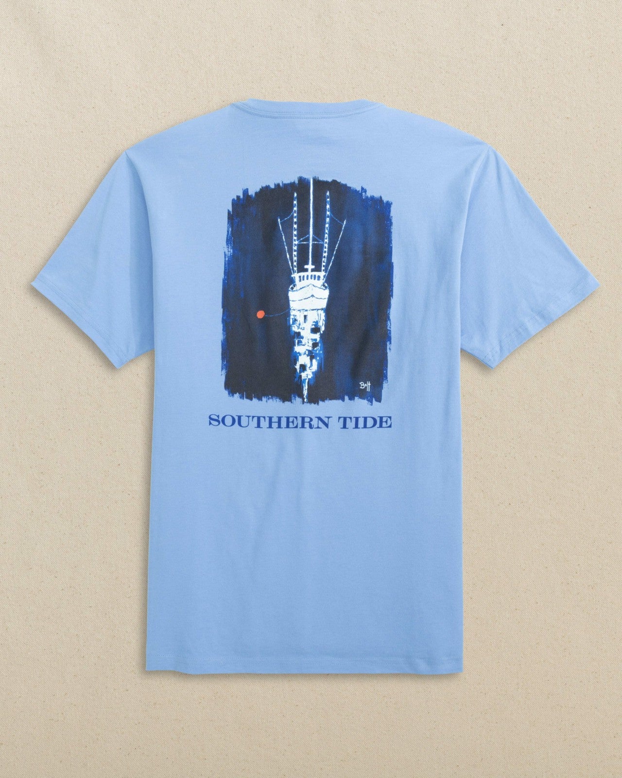 Trawler Boat Short Sleeve T-Shirt Southern Tide Limited Offer
