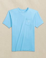 Embroidered Skipjack Tee - Light Blue & White Southern Tide Value Deal