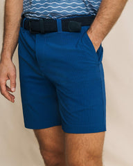 Seersucker 8" Performance Short - Nautical Blue Southern Tide On Sale