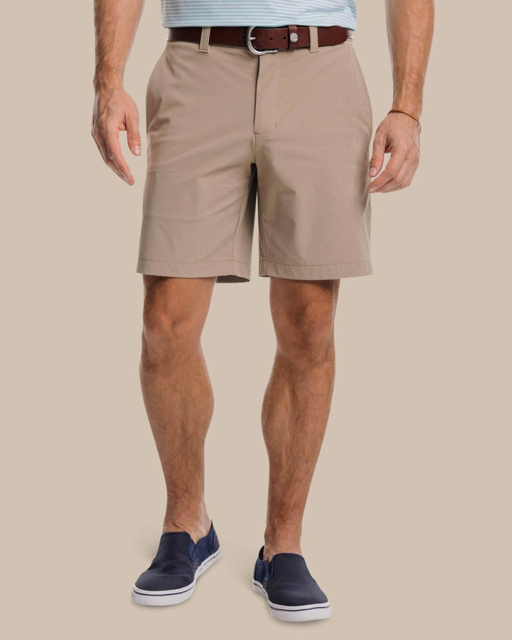 brrr°®-die 8 Inch Performance Golf Short - Khaki Southern Tide Exclusive Deal