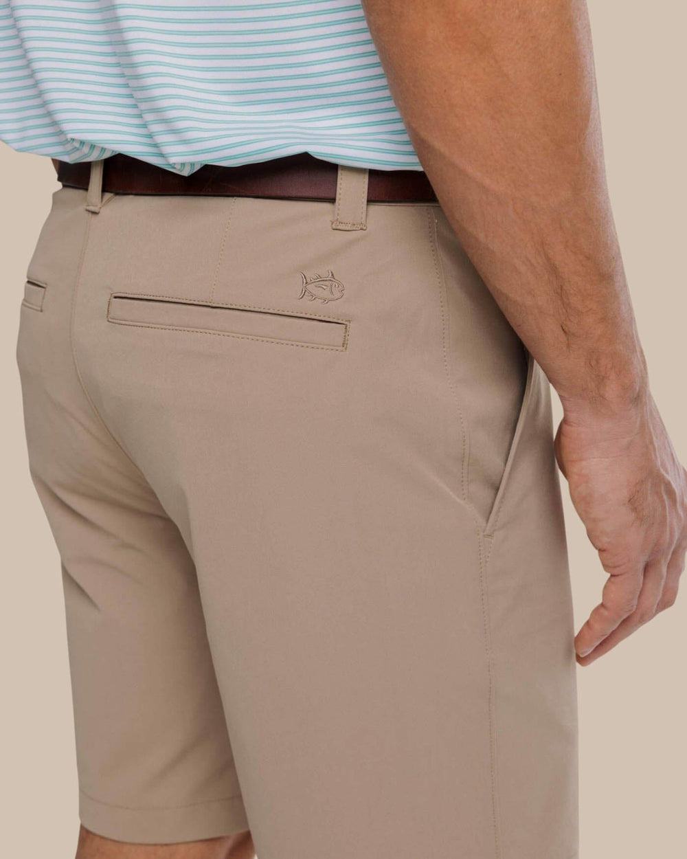 brrr°®-die 8 Inch Performance Golf Short - Khaki Southern Tide Exclusive Deal