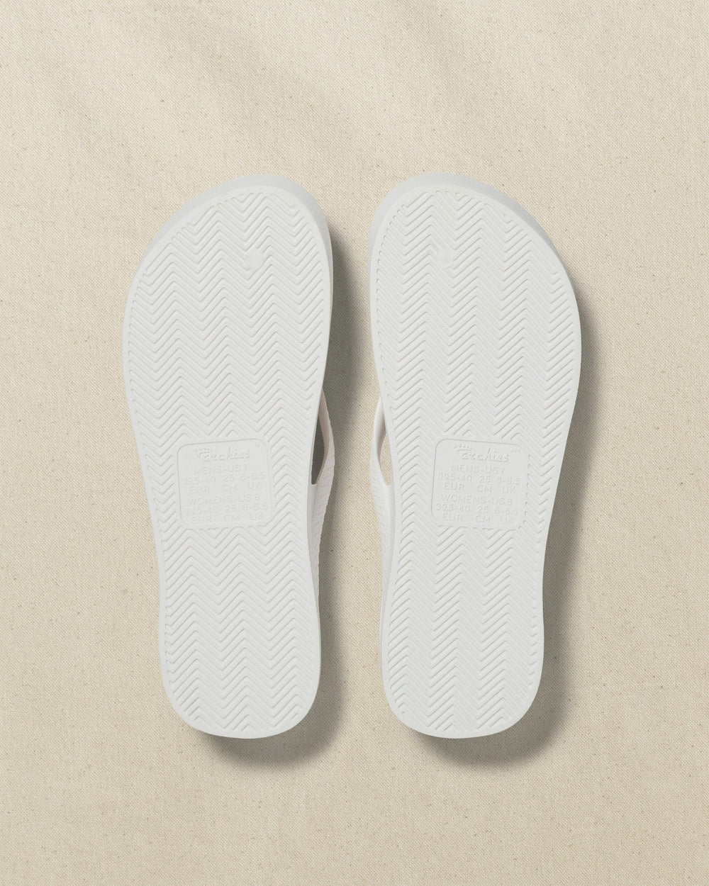 Archies Classic White Arch Support Flip Flop Southern Tide Special Offer