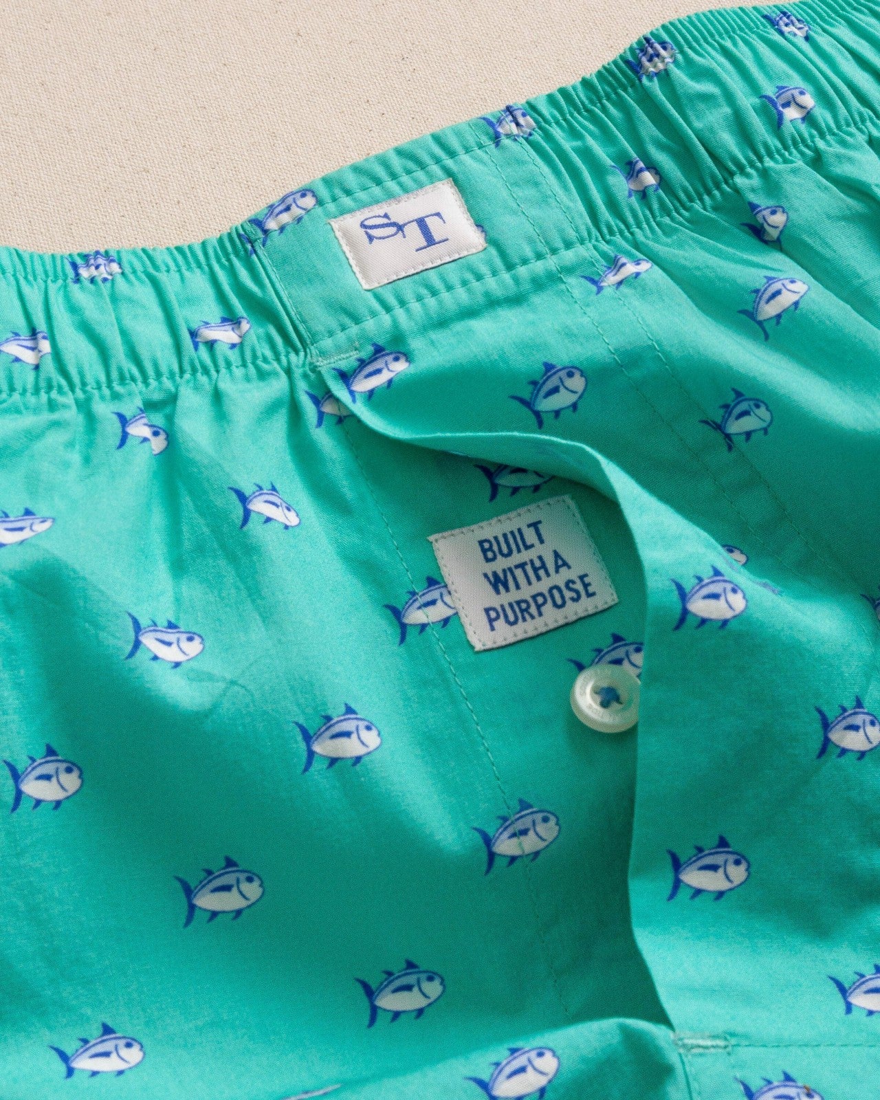 Mens Boxer Shorts - Original Skipjack Southern Tide Discounted