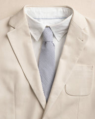 High Cotton Blue and White Seersucker Necktie Southern Tide Discount