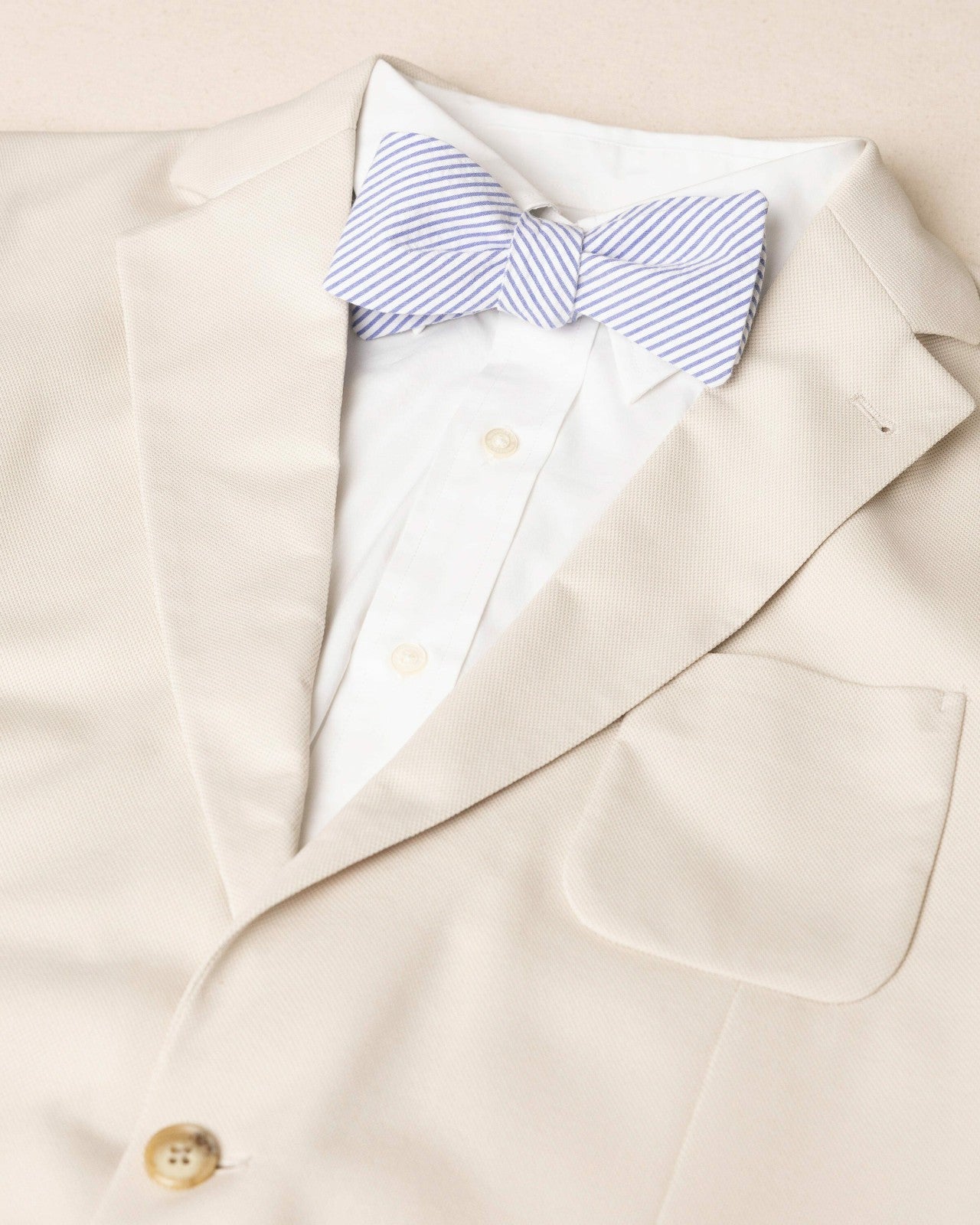 High Cotton Blue and White Seersucker Bow Tie Southern Tide Special Offer