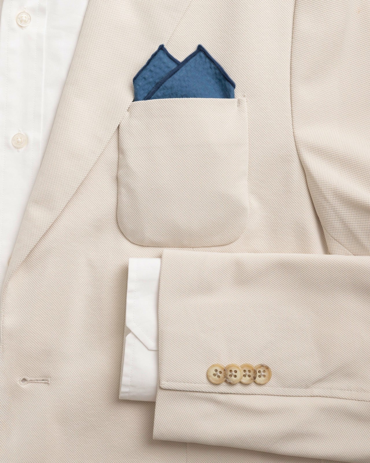 Nautical Blue Seersucker Pocket Square Southern Tide Bargain