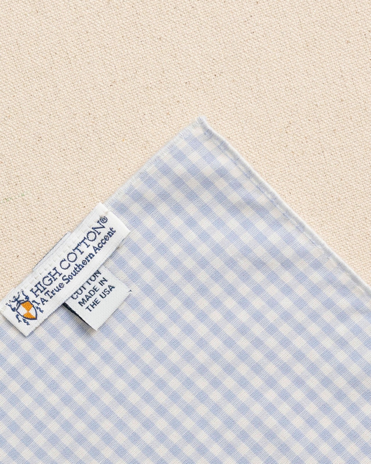 Blue Gingham Pocket Square Southern Tide On Sale
