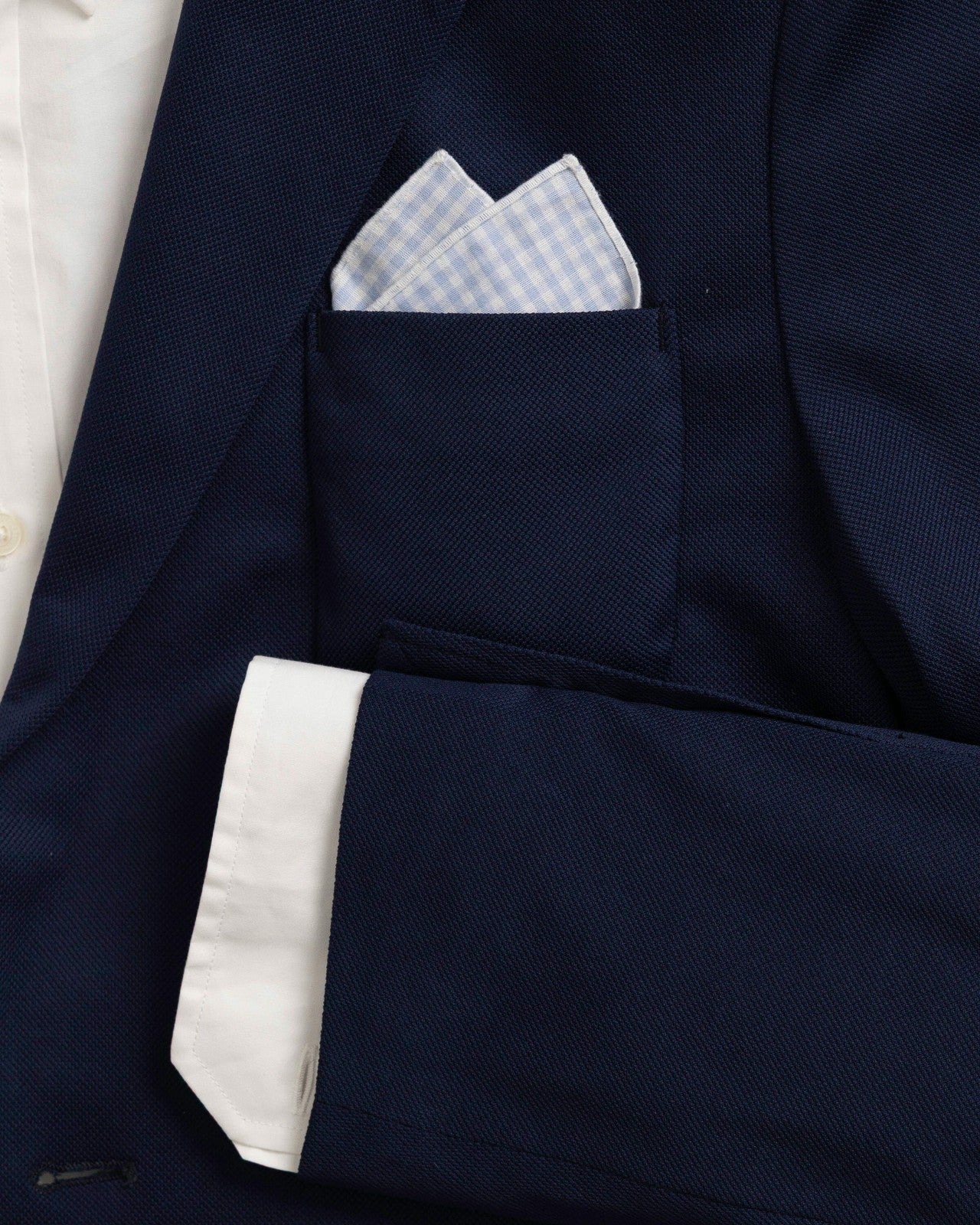 Blue Gingham Pocket Square Southern Tide On Sale