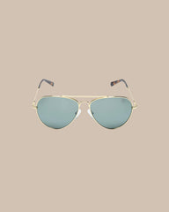 Yellow Gold Frame with American Green Lens,OS