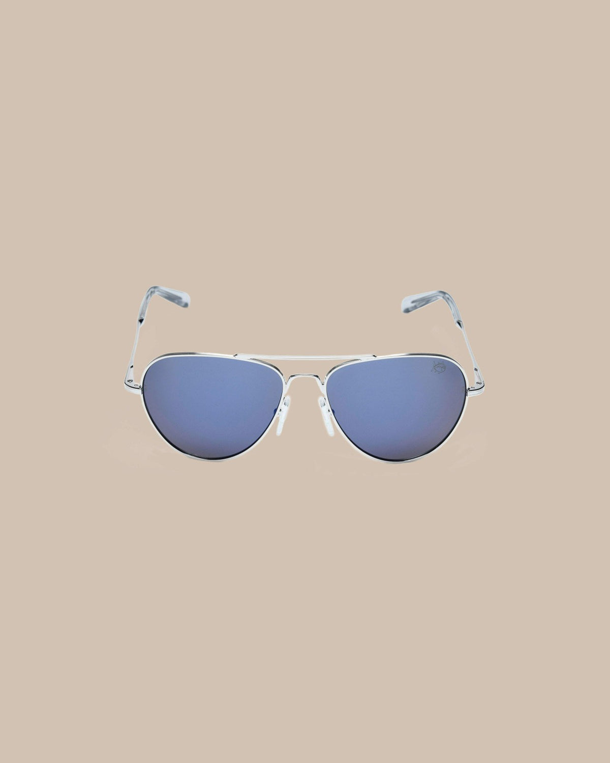 White Gold Frame with Arctic Blue Nylon Lens,OS