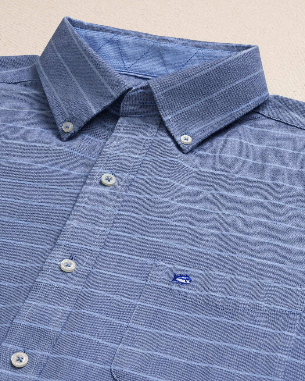 Stringline Charleston Oxford Stripe Sport Shirt Southern Tide Discounted