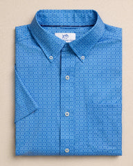 Seaside Geo Short Sleeve Sport Shirt Southern Tide Limited Offer