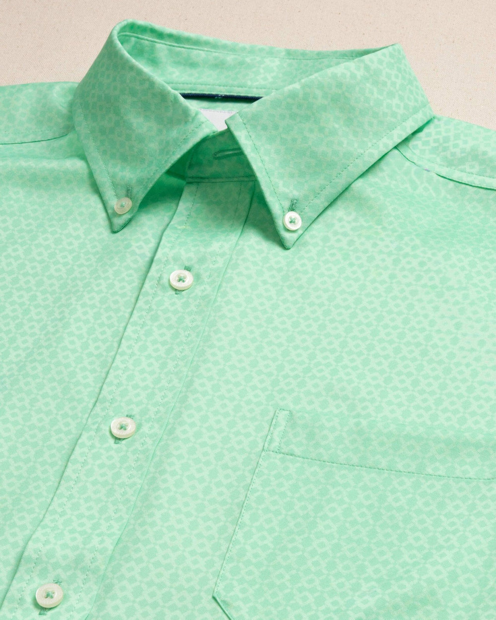 Seaside Geo Short Sleeve Sport Shirt Southern Tide Limited Offer