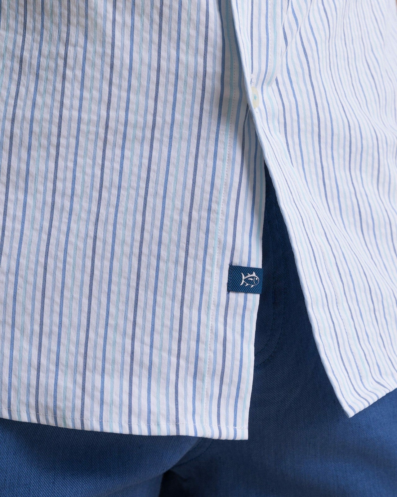 Marina Seersucker Short Sleeve Sport Shirt Southern Tide Exclusive Deal
