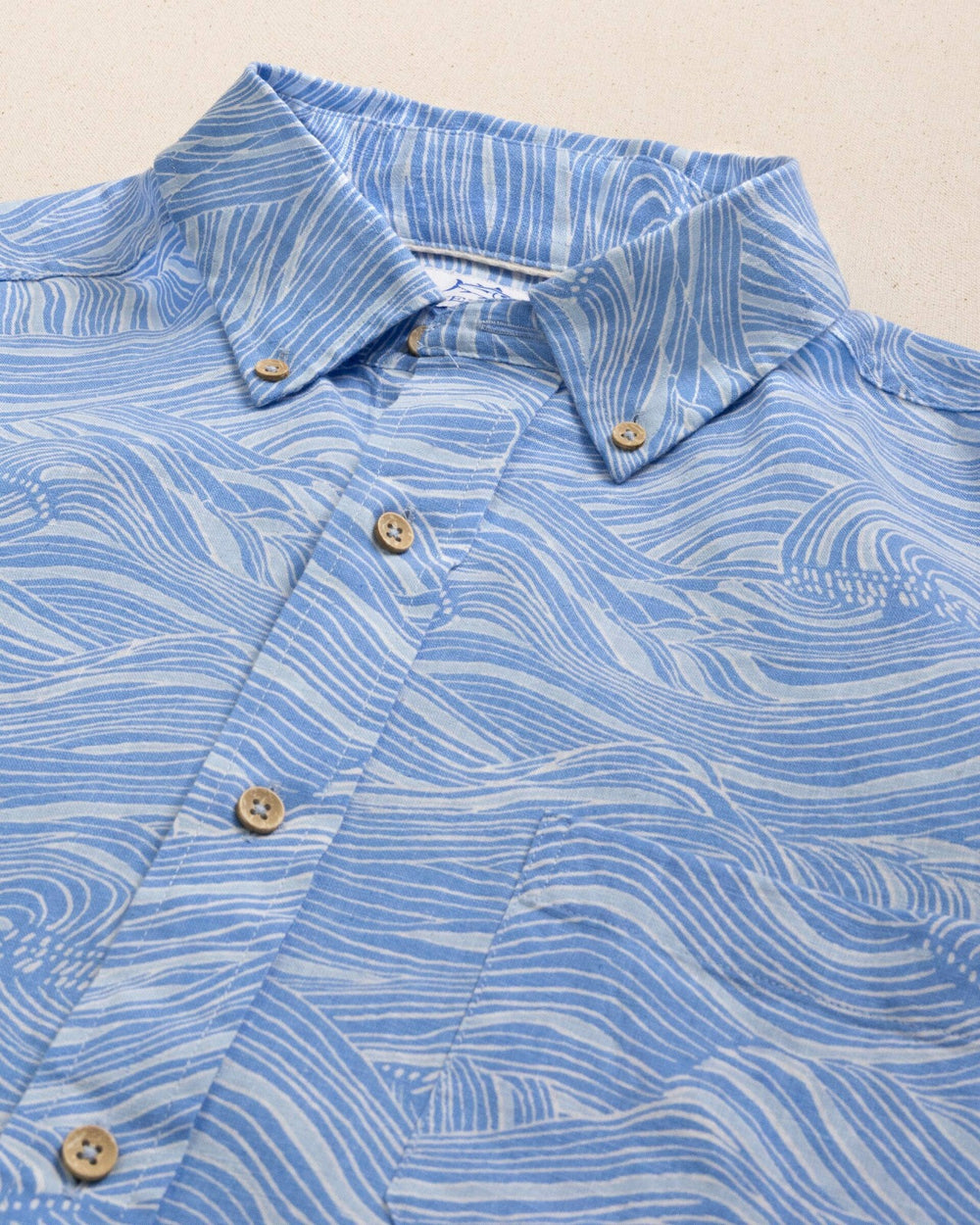 Rolling Waves Short Sleeve Sport Shirt Southern Tide Sale