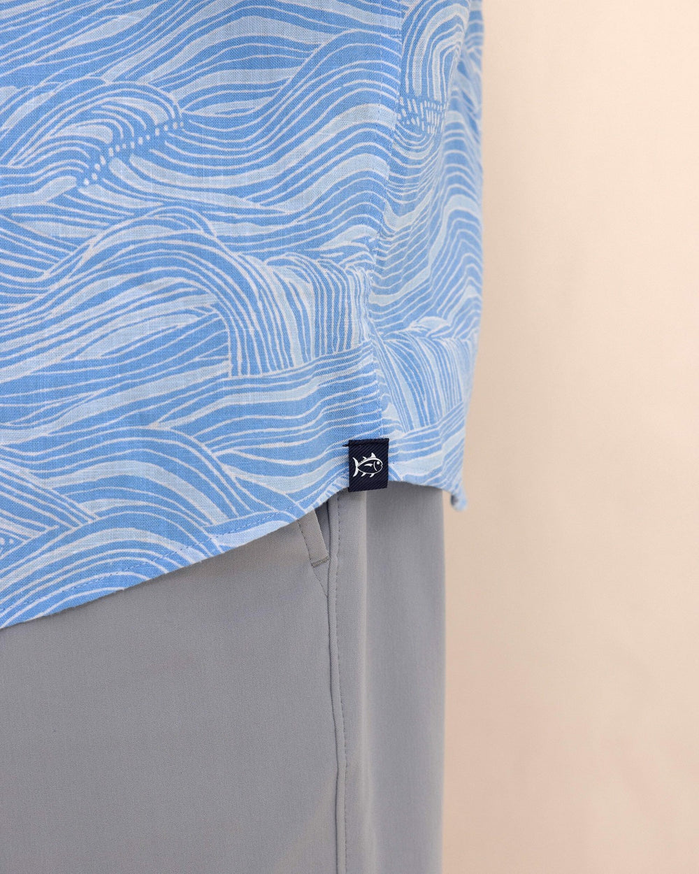 Rolling Waves Short Sleeve Sport Shirt Southern Tide Sale