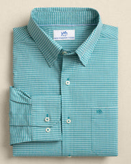 Crofton Plaid Charleston Sport Shirt - Spruce Southern Tide Value Deal