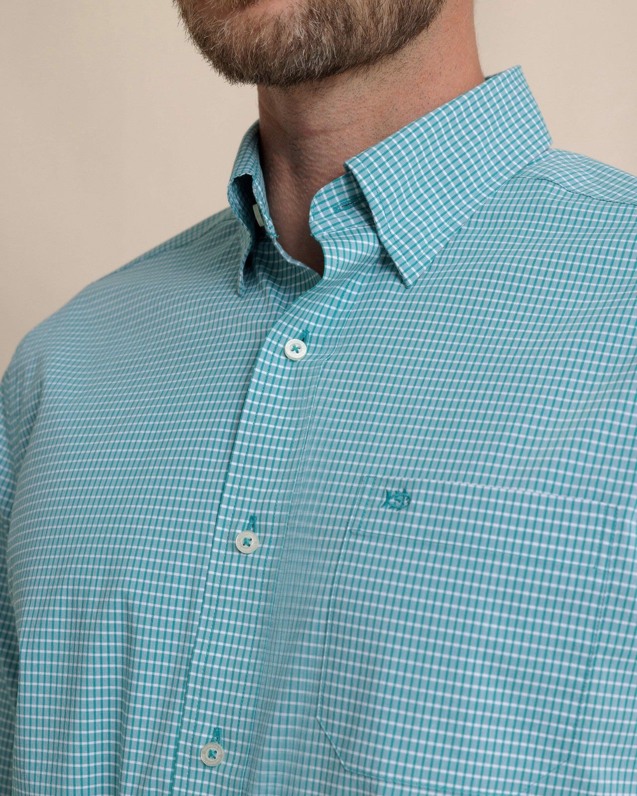 Crofton Plaid Charleston Sport Shirt - Spruce Southern Tide Value Deal