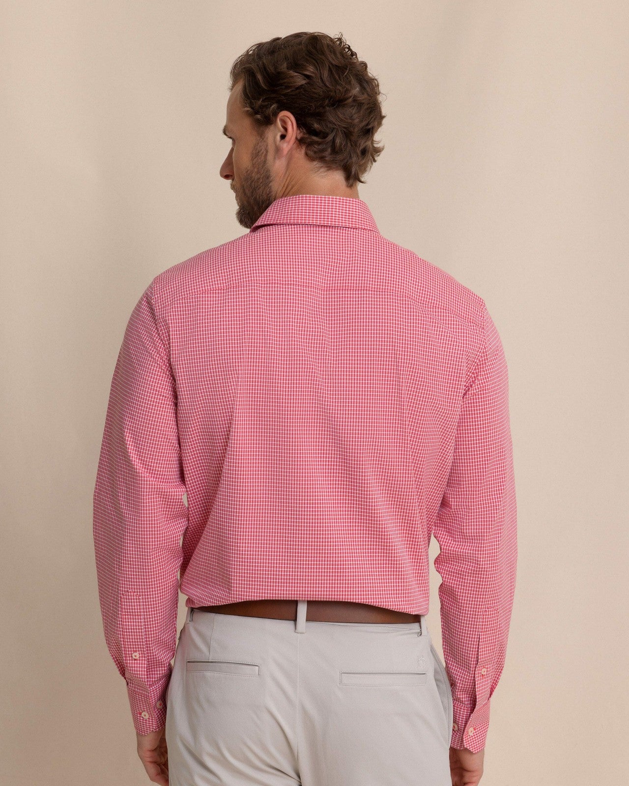 Crofton Plaid Charleston Sport Shirt - Red Southern Tide Sale