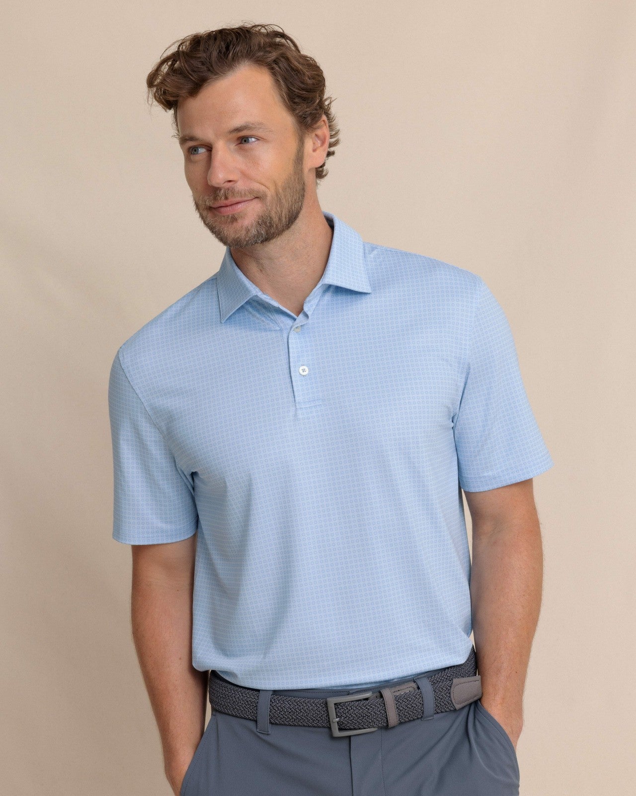 Driver Spring Geo Printed Polo Southern Tide Discount