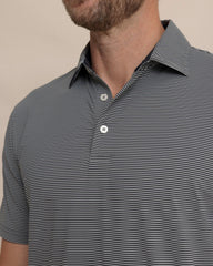 brrr°®-eeze Meadowbrook Stripe Polo - Steel Southern Tide Savings