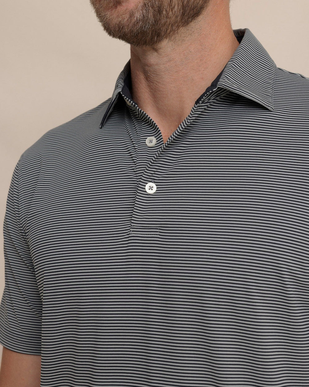 brrr°®-eeze Meadowbrook Stripe Polo - Steel Southern Tide Savings