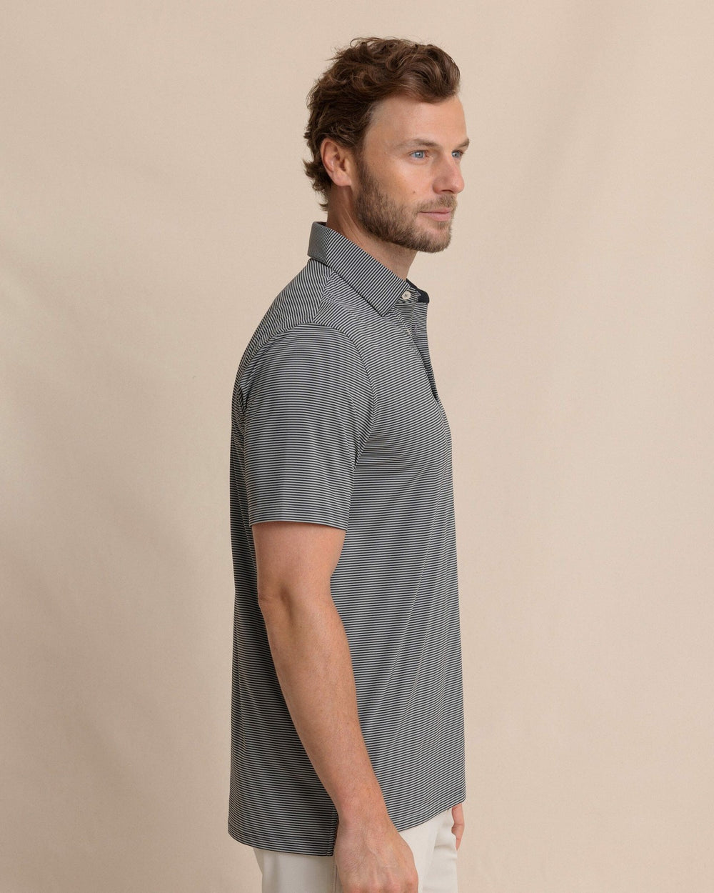 brrr°®-eeze Meadowbrook Stripe Polo - Steel Southern Tide Savings