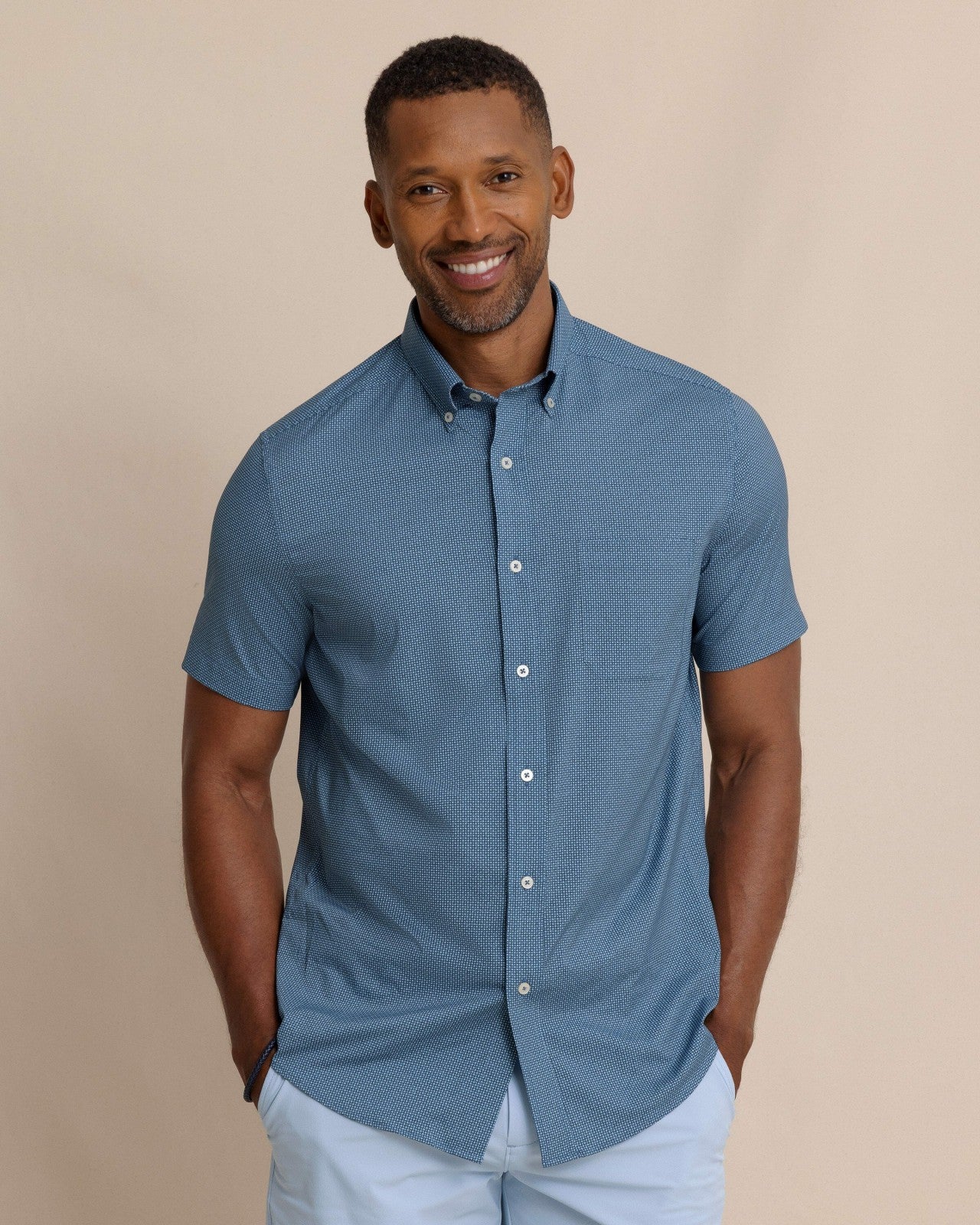Eastport Heather brrr°® Short Sleeve Sport Shirt Southern Tide Exclusive Deal