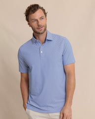 brrr°®-eeze Meadowbrook Stripe Polo - Surf Blue Southern Tide Value Deal