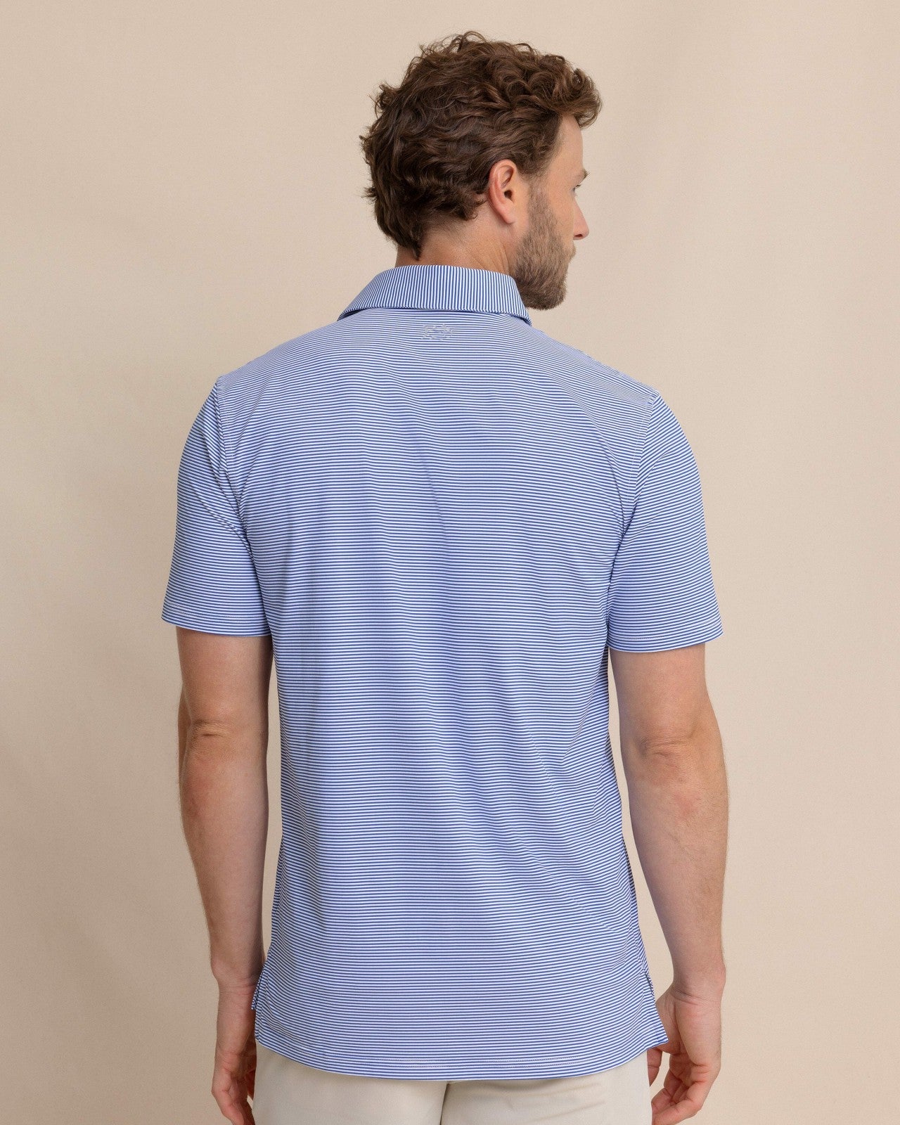 brrr°®-eeze Meadowbrook Stripe Polo - Surf Blue Southern Tide Value Deal