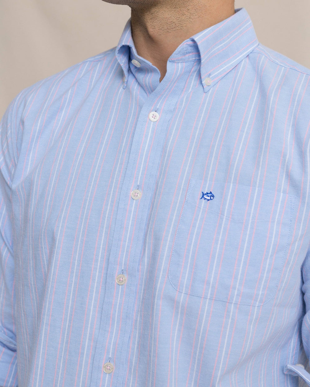 Beachside Charleston Oxford Stripe Sport Shirt Southern Tide Sale