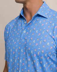 Driver Tropical Drink Printed Polo Southern Tide On Sale