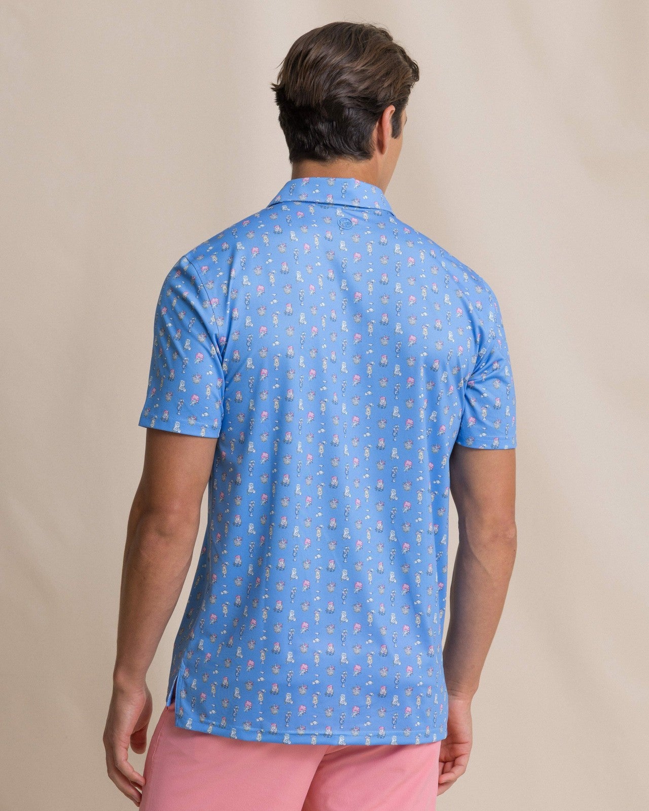 Driver Tropical Drink Printed Polo Southern Tide On Sale