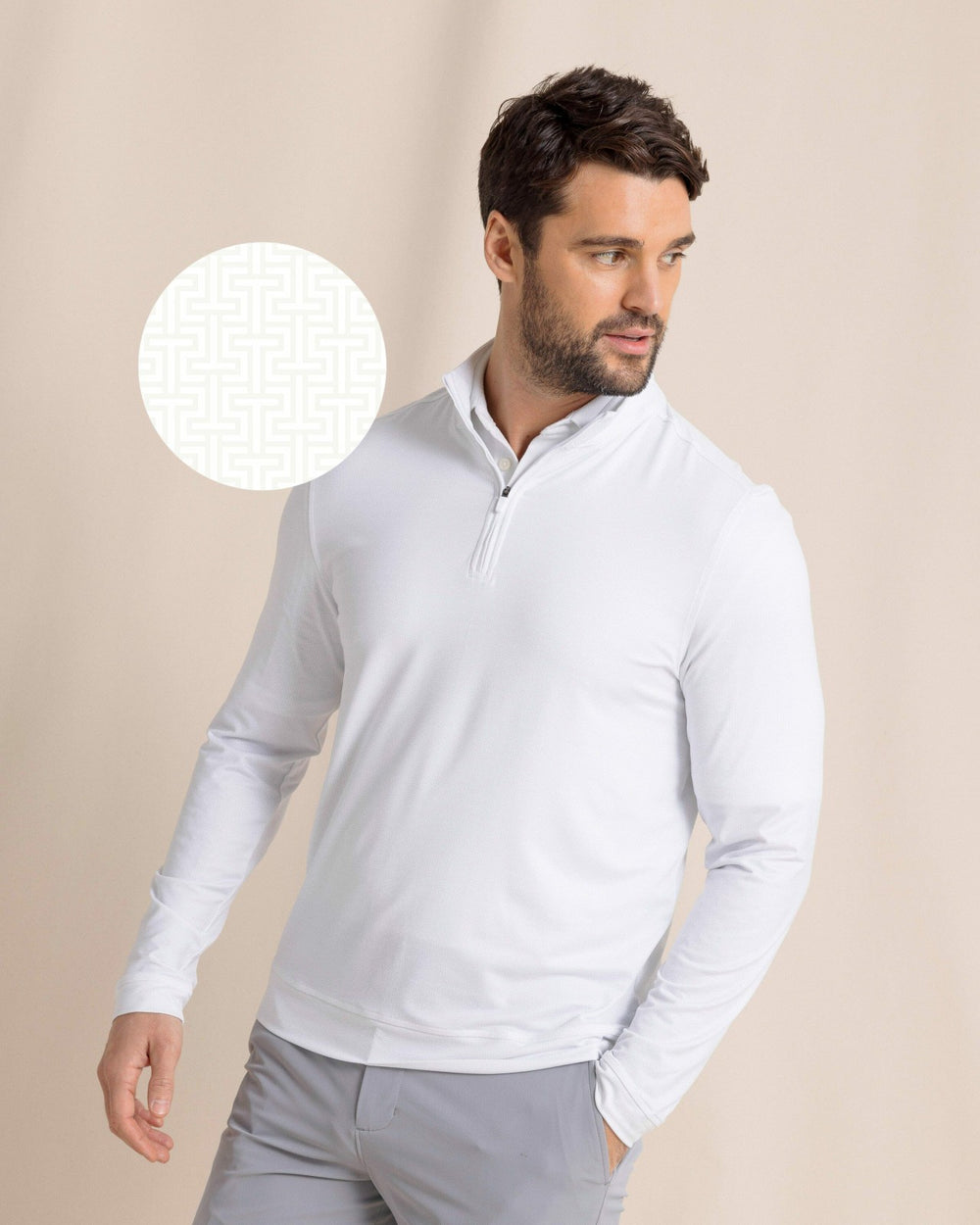 Cruiser ST Geo Printed Quarter Zip Southern Tide Outlets