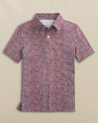 Boys Driver Firecracker Printed Performance Polo Southern Tide Sale