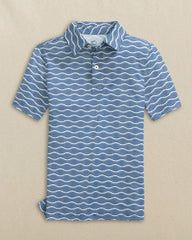 Boys Driver Waves Printed Performance Polo Southern Tide Discount
