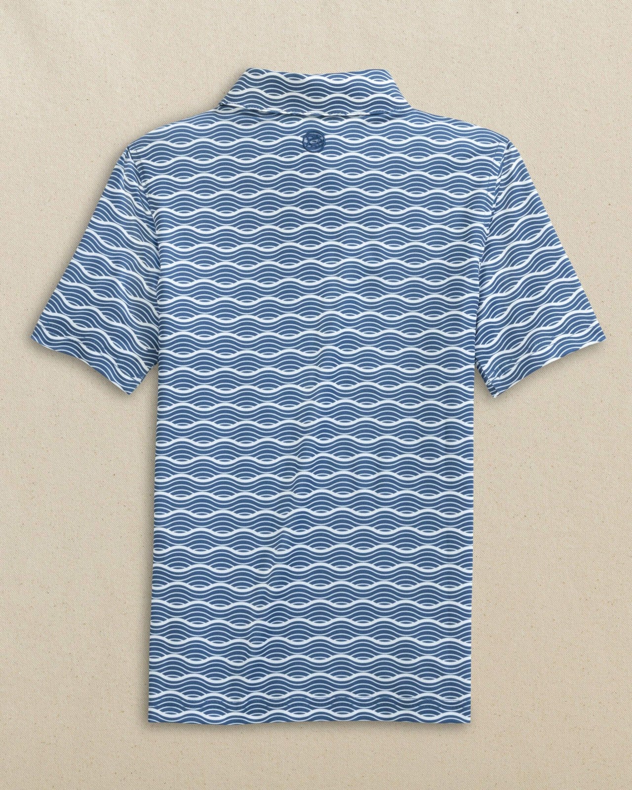 Boys Driver Waves Printed Performance Polo Southern Tide Discount